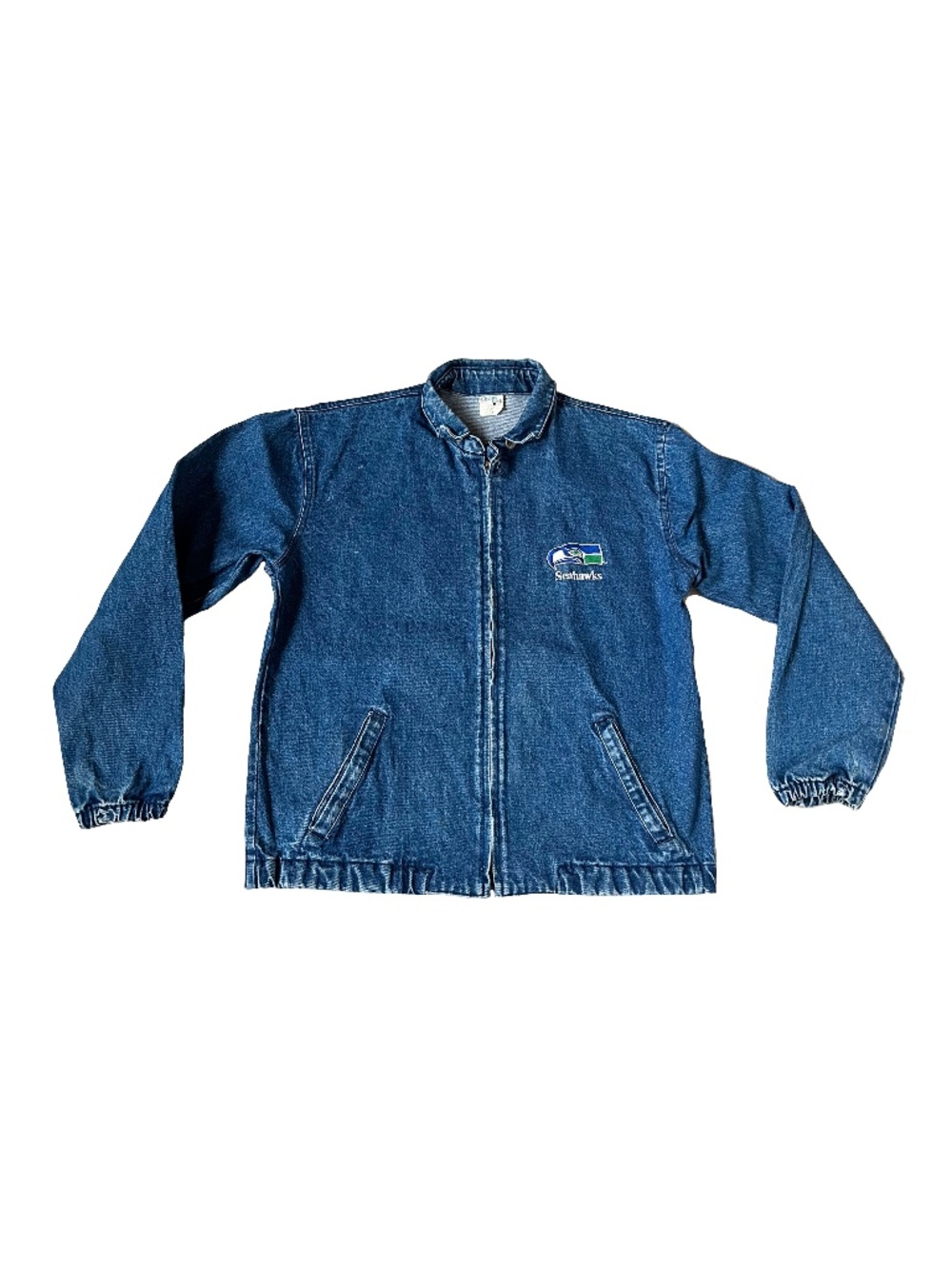 Vintage Chalk Line Seattle Seahawks Denim Jacket Made In USA